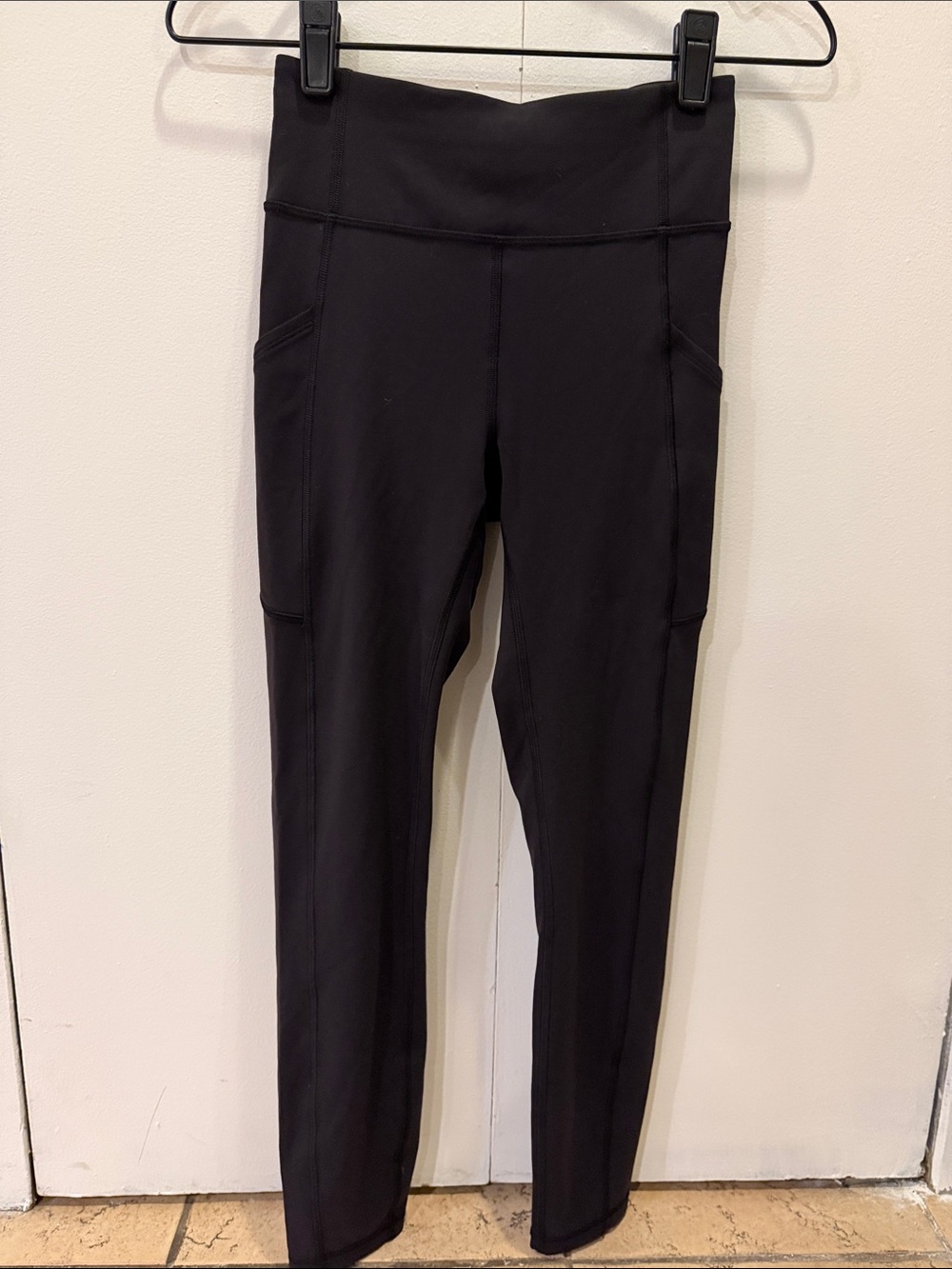 lululemon athletica Black High-Rise Performance Leggings with Side Pockets